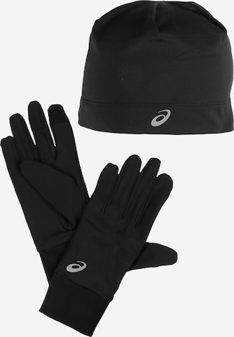 ASICS - Gorro deportivo en negro: frente