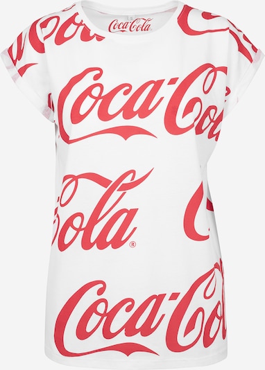 Merchcode T-shirt 'Coca Cola' en rouge / blanc, Vue avec produit