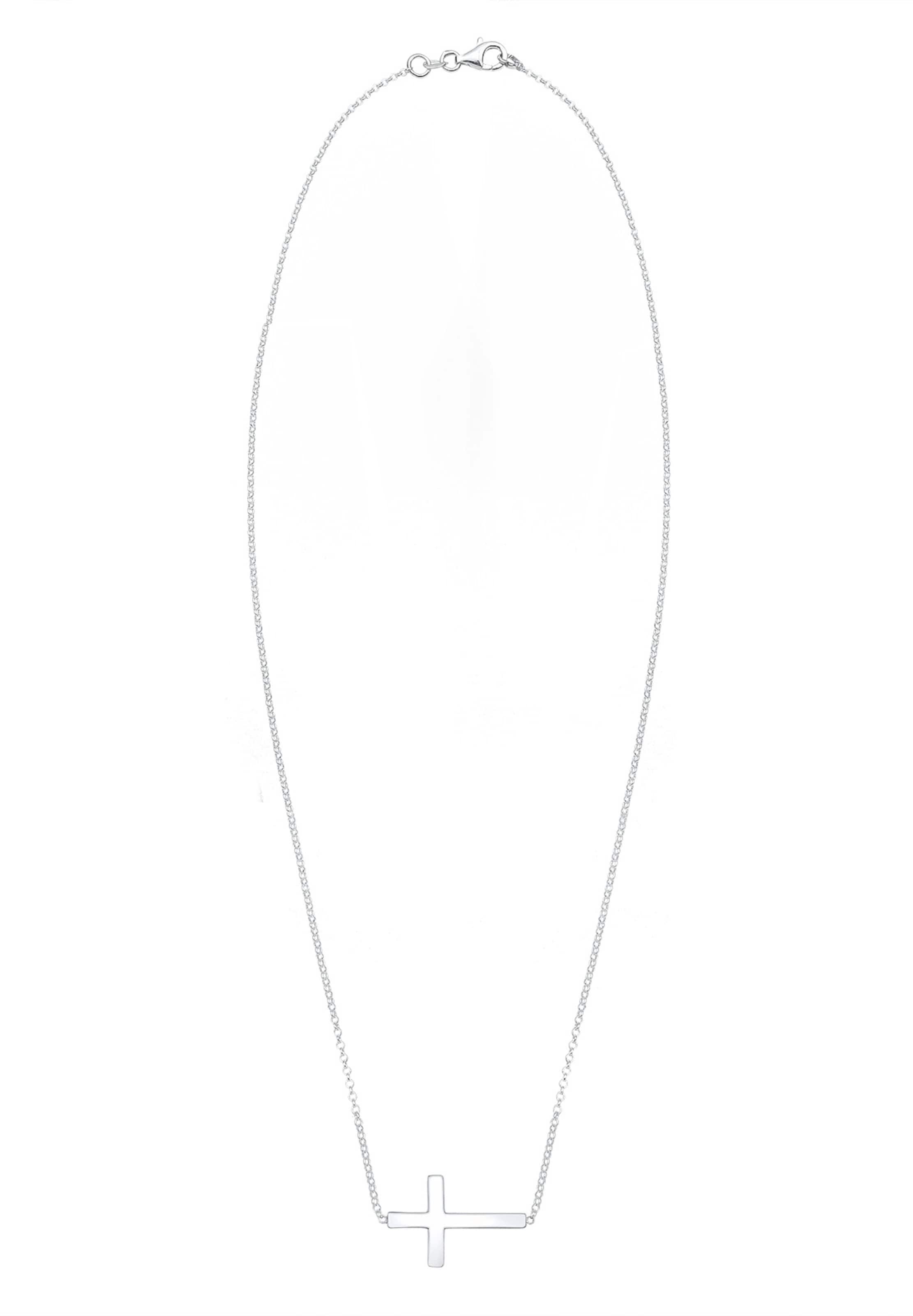 ELLI Necklace 'Kreuz' in Silver: front