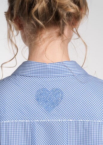 SPIETH & WENSKY Traditional Blouse 'Nest' in Blue