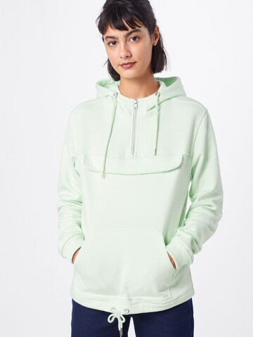 Urban Classics Sweatshirt in Groen: voorkant