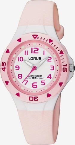 LORUS Watch in Pink: front