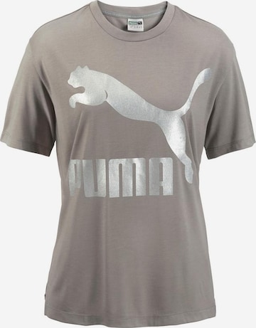 T-shirt PUMA en gris : devant