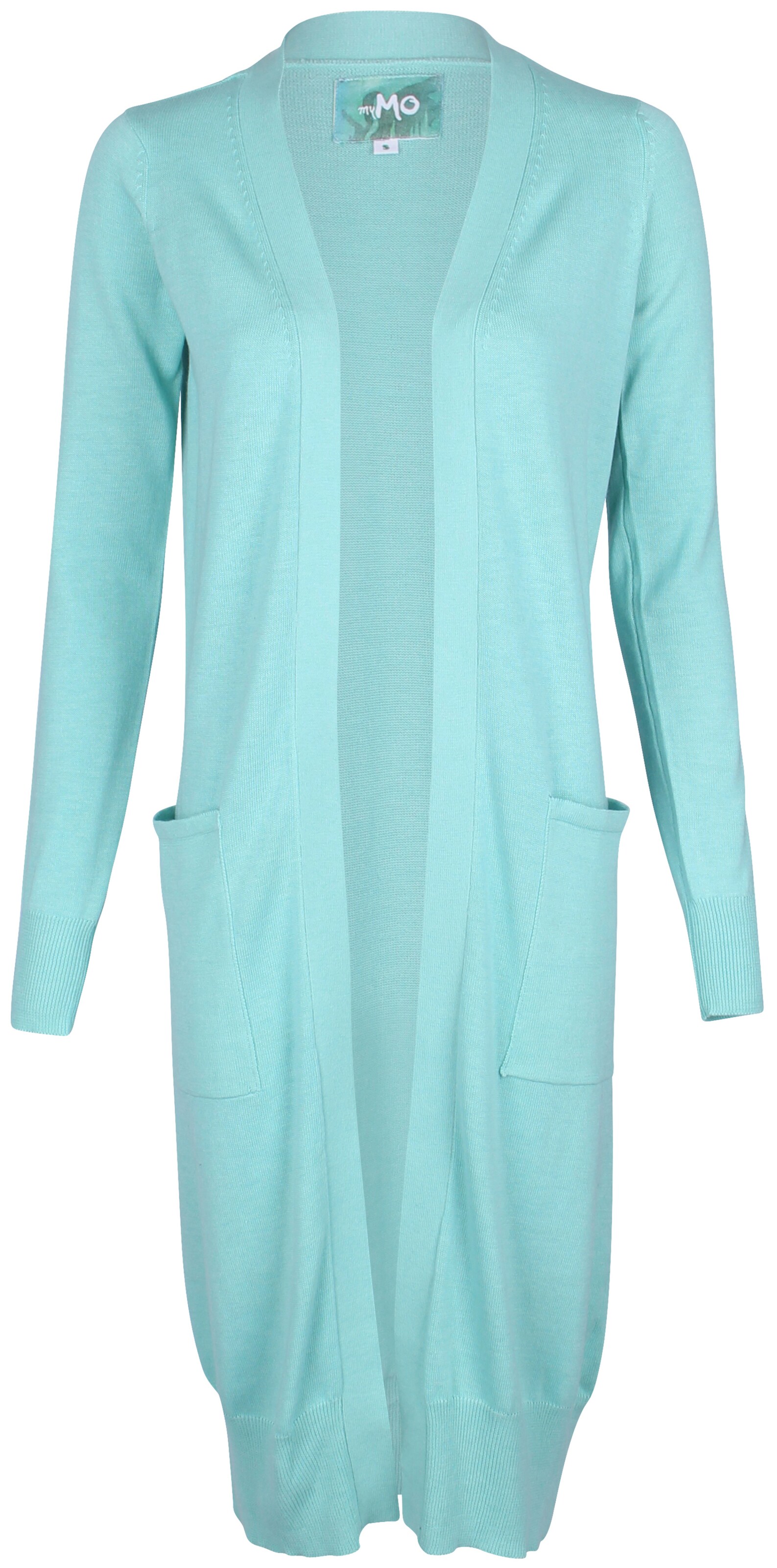 MYMO - Gebreid vest in de kleur Turquoise