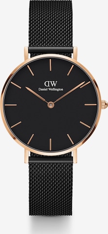 Daniel Wellington Analogové hodinky 'Petite Ashfield RG Black' – černá: přední strana