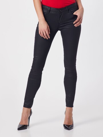 GUESS Slimfit Jeans 'Annette' in Zwart: voorkant