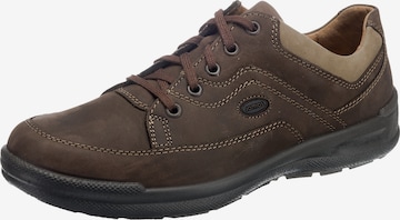 JOMOS Athletic Lace-Up Shoes in Brown: front