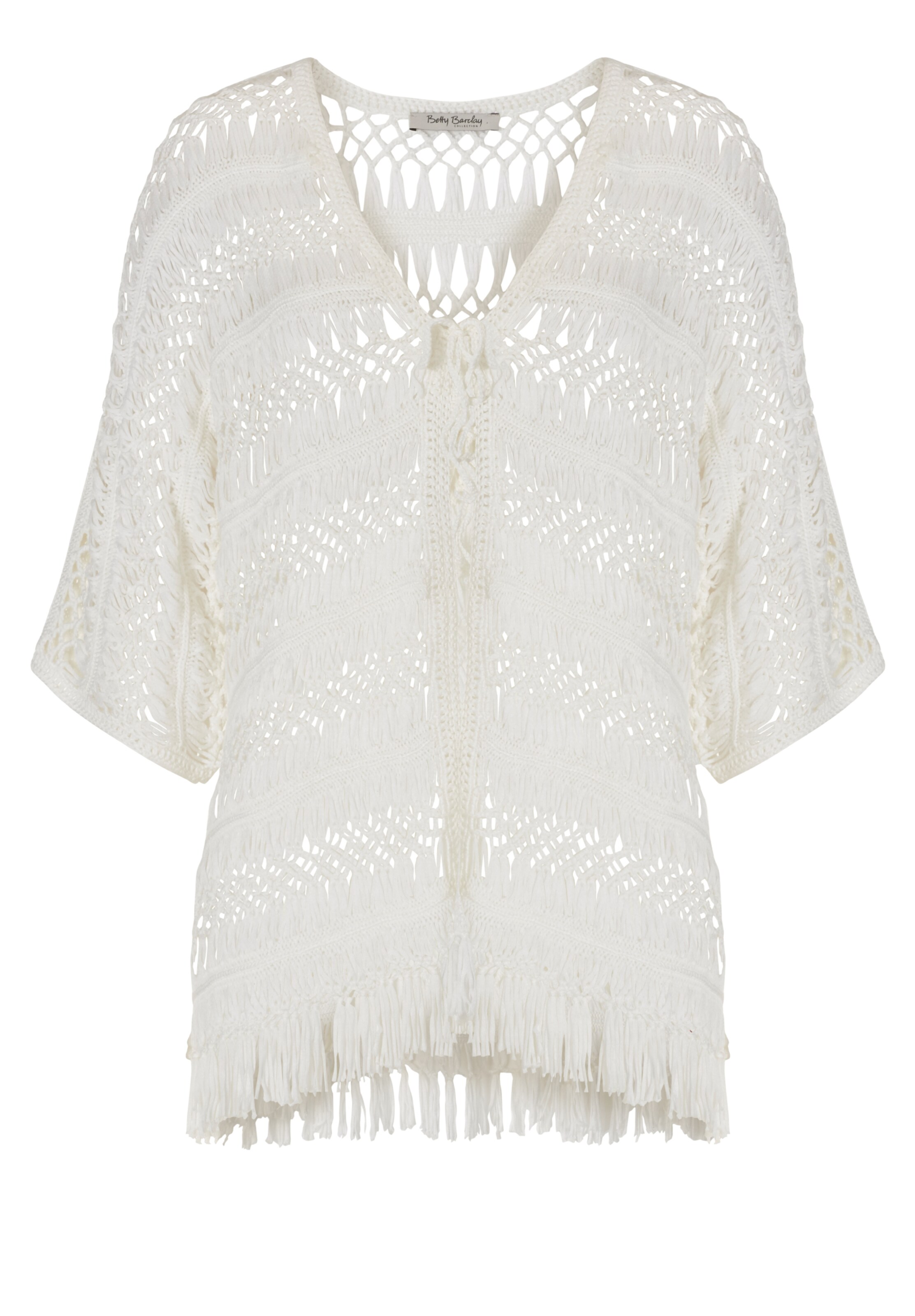 Betty Barclay - Gebreid vest in de kleur Natuurwit