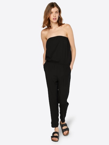 Urban Classics Jumpsuit in Zwart: voorkant