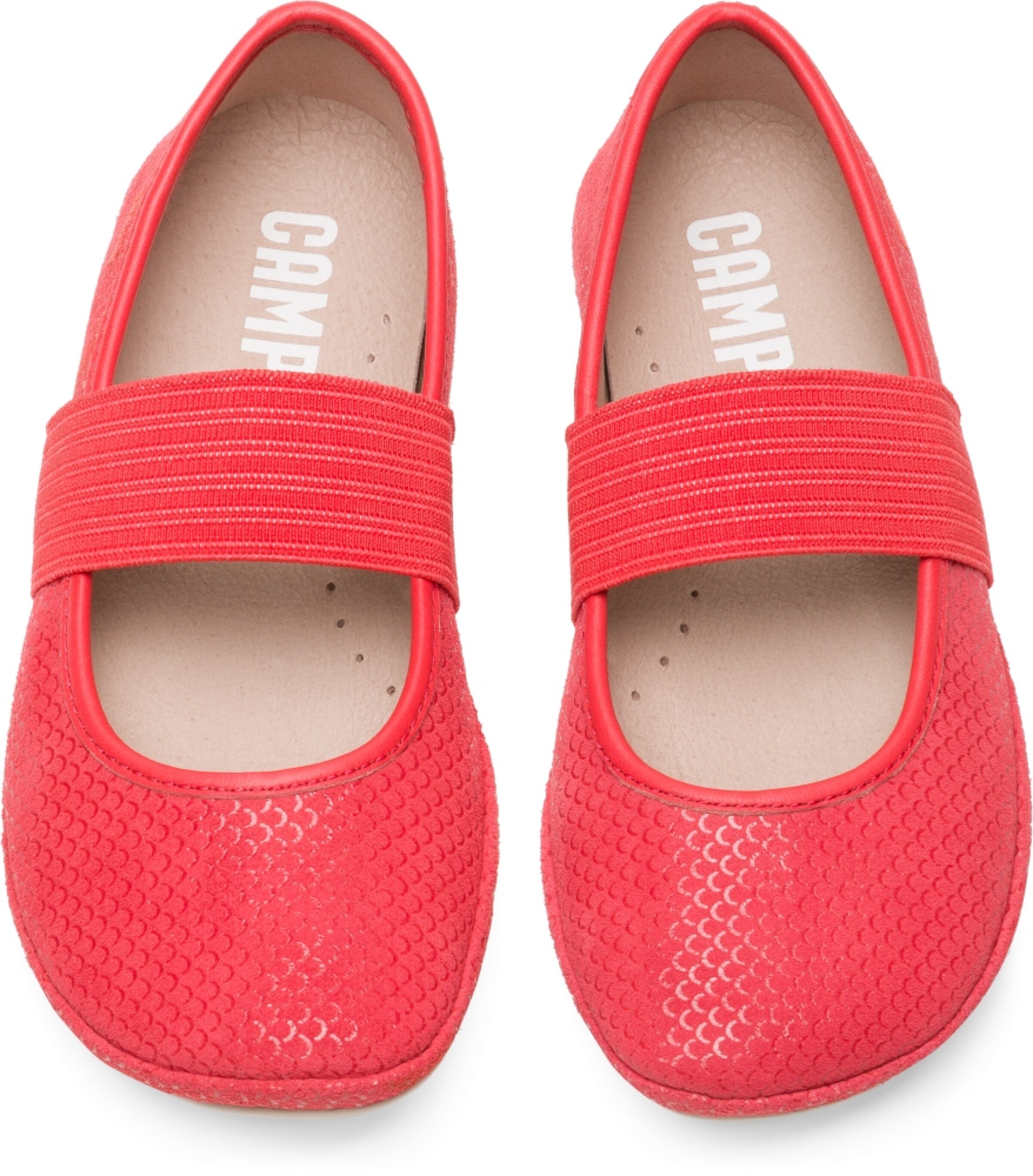 CAMPER Ballerina's 'Right' in Rood