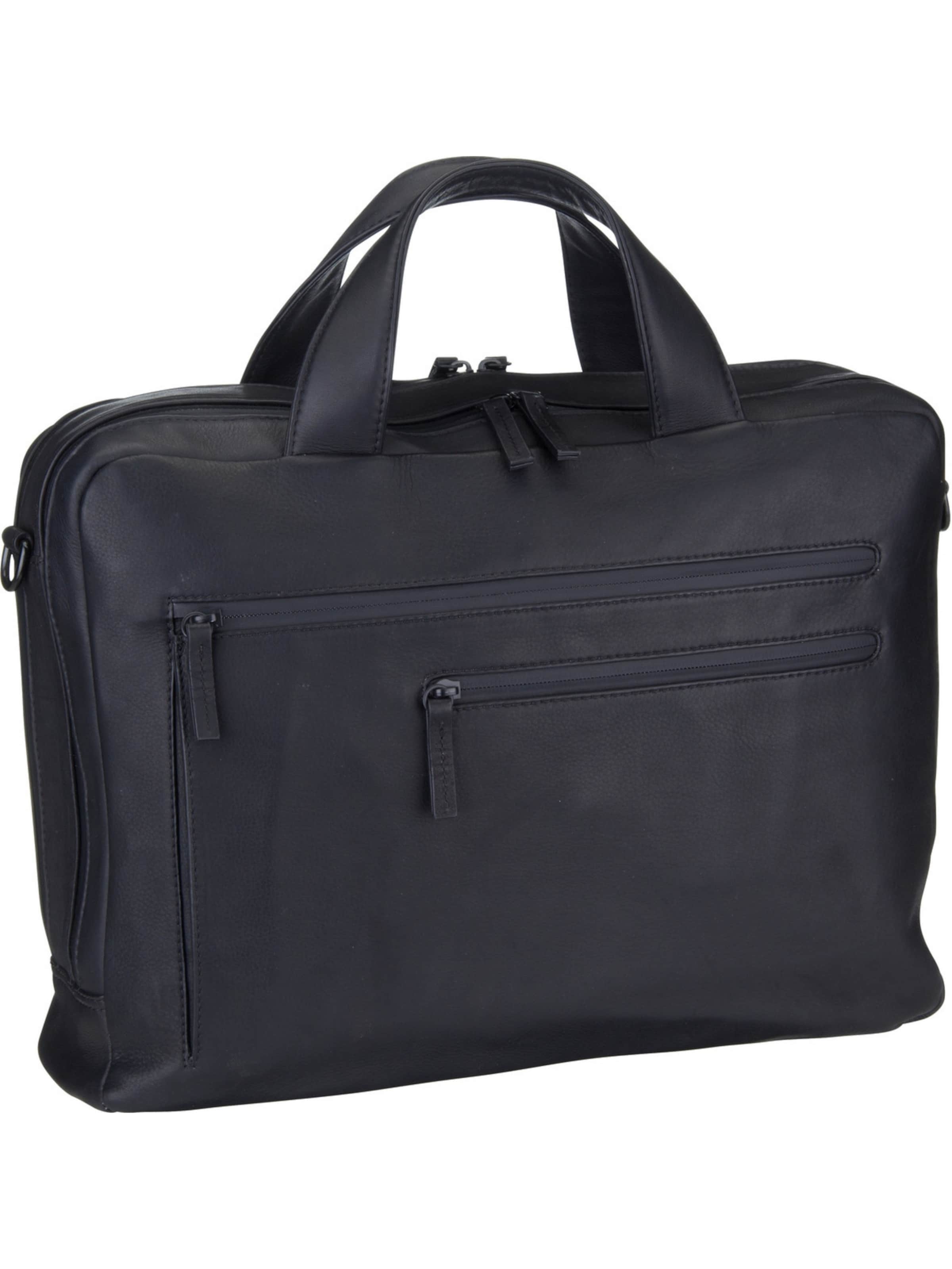 Borsa portadocumenti 'Den Haag' di LEONHARD HEYDEN in nero: frontale