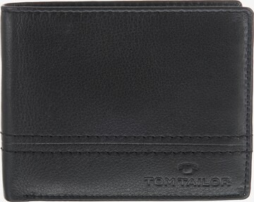 TOM TAILOR Wallet 'Jerrie' in Black: front