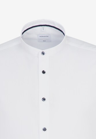 Coupe slim Chemise business SEIDENSTICKER en blanc : devant