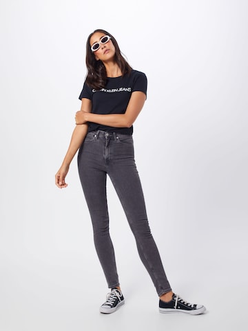 Calvin Klein Jeans Tričko 'Institutional' – černá