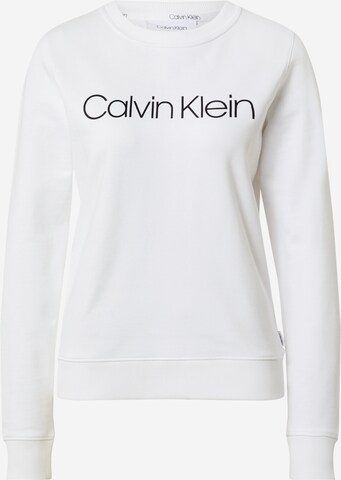 Calvin Klein Mikina – bílá: přední strana