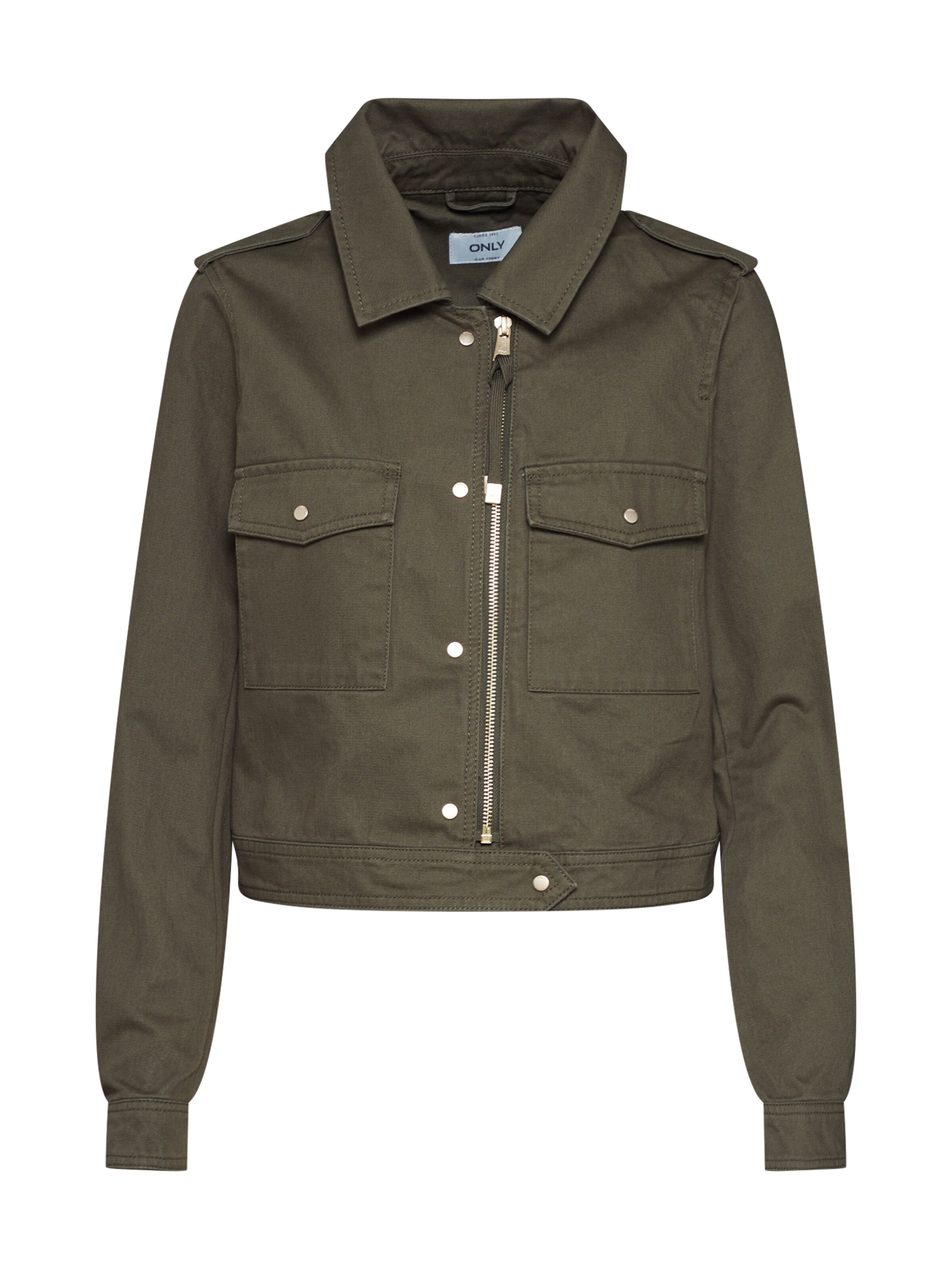 ONLY - Tussenjas 'VIBE CROPPED  UTILITY' in de kleur Groen