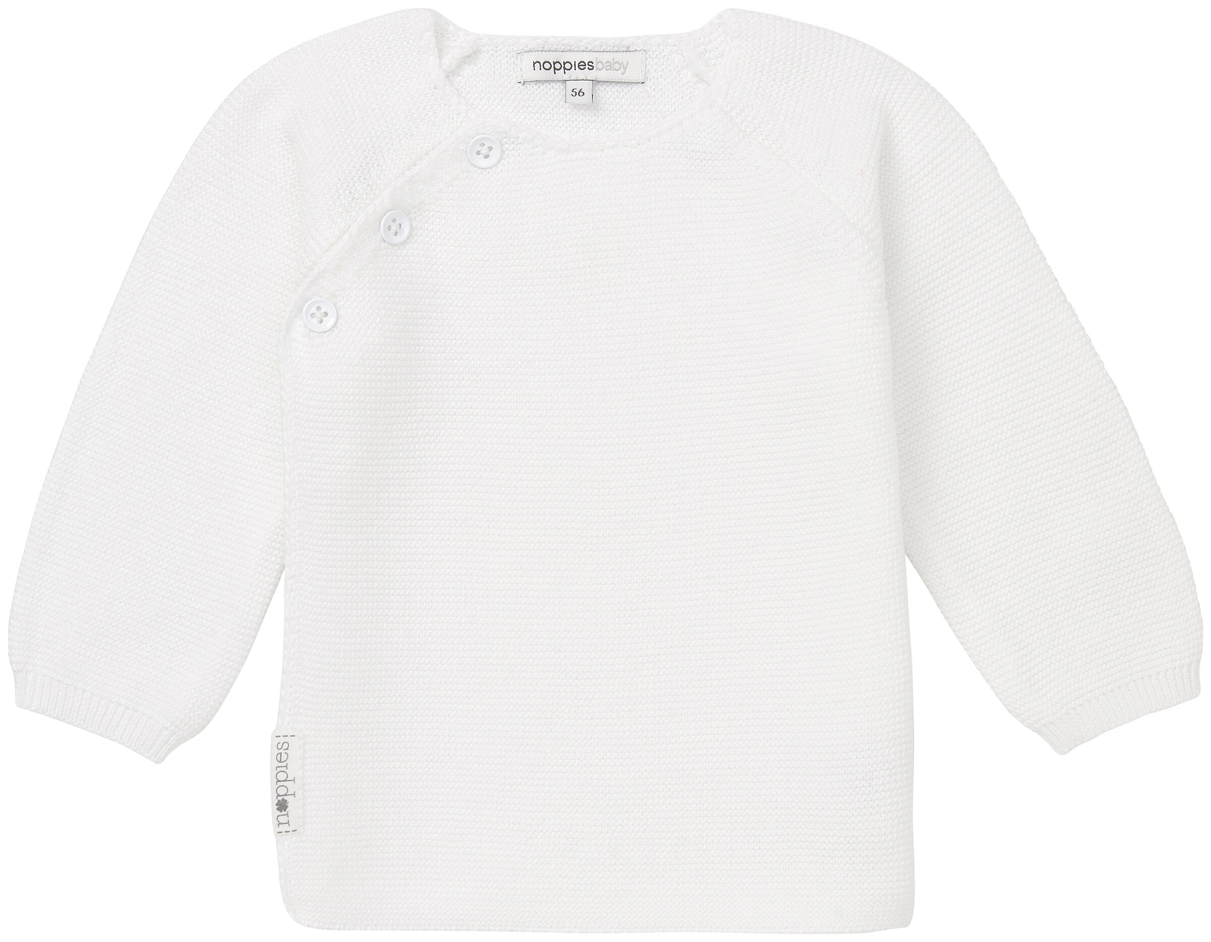 Noppies Gebreid vest 'Pino' in Wit: voorkant