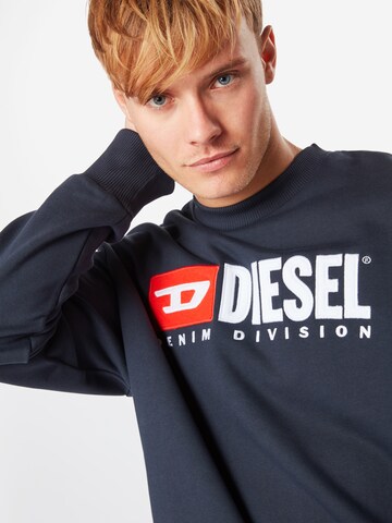 DIESEL Sweatshirt 'S Crew Division' in Blau