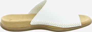 GABOR T-Bar Sandals in White