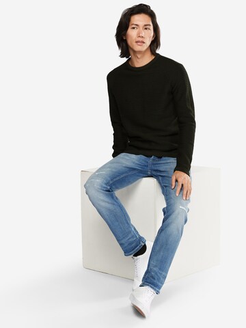 JACK & JONES Sweter 'WIND' w kolorze zielony