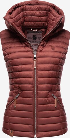 NAVAHOO Bodywarmer 'Shadaa' in Rood: voorkant