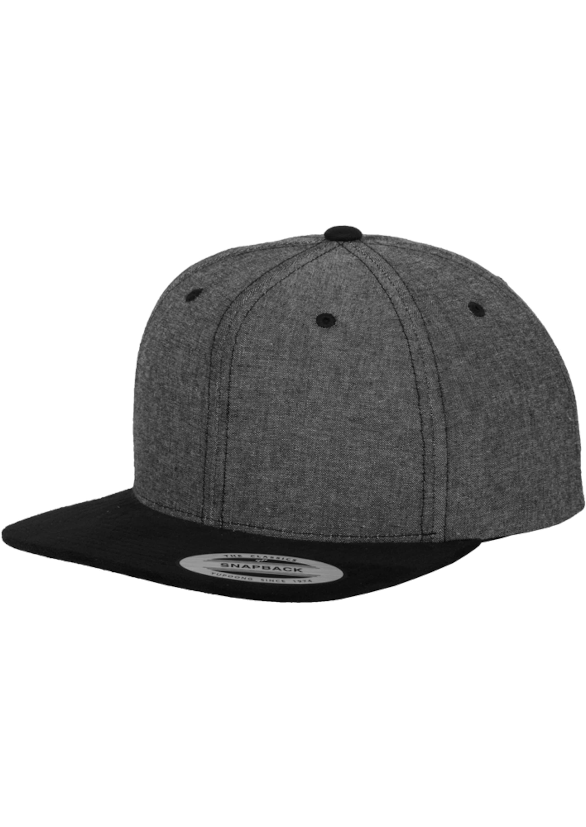 Casquette 'Chambray-Suede' Flexfit en gris : devant