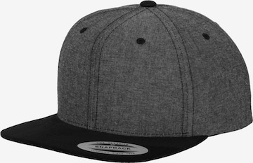 Cappello da baseball 'Chambray-Suede' di Flexfit in grigio: frontale