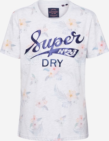 Superdry T-Shirt 'Super 23' in Weiß: predná strana