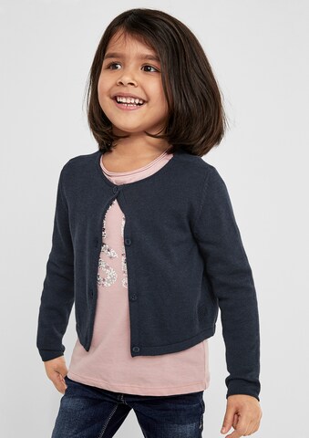 Cardigan s.Oliver Junior en bleu : devant