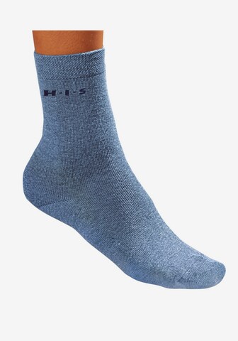 H.I.S Regular Sokken in Blauw: voorkant