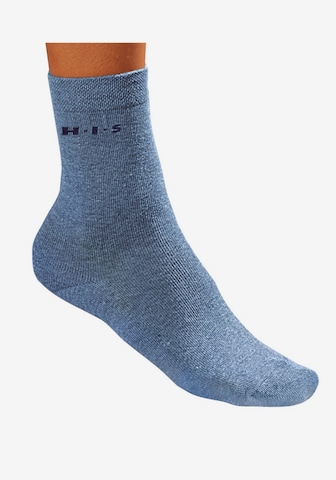 H.I.S Regular Socks in Blue: front