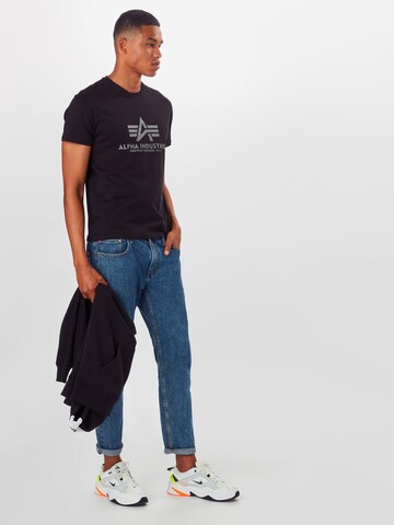ALPHA INDUSTRIES Regular Fit Bluser & t-shirts i sort