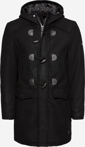 INDICODE JEANS Dufflecoat 'Liam Solid' in Schwarz