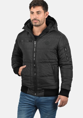 BLEND Winter Jacket 'Boris Teddy' in Black: front