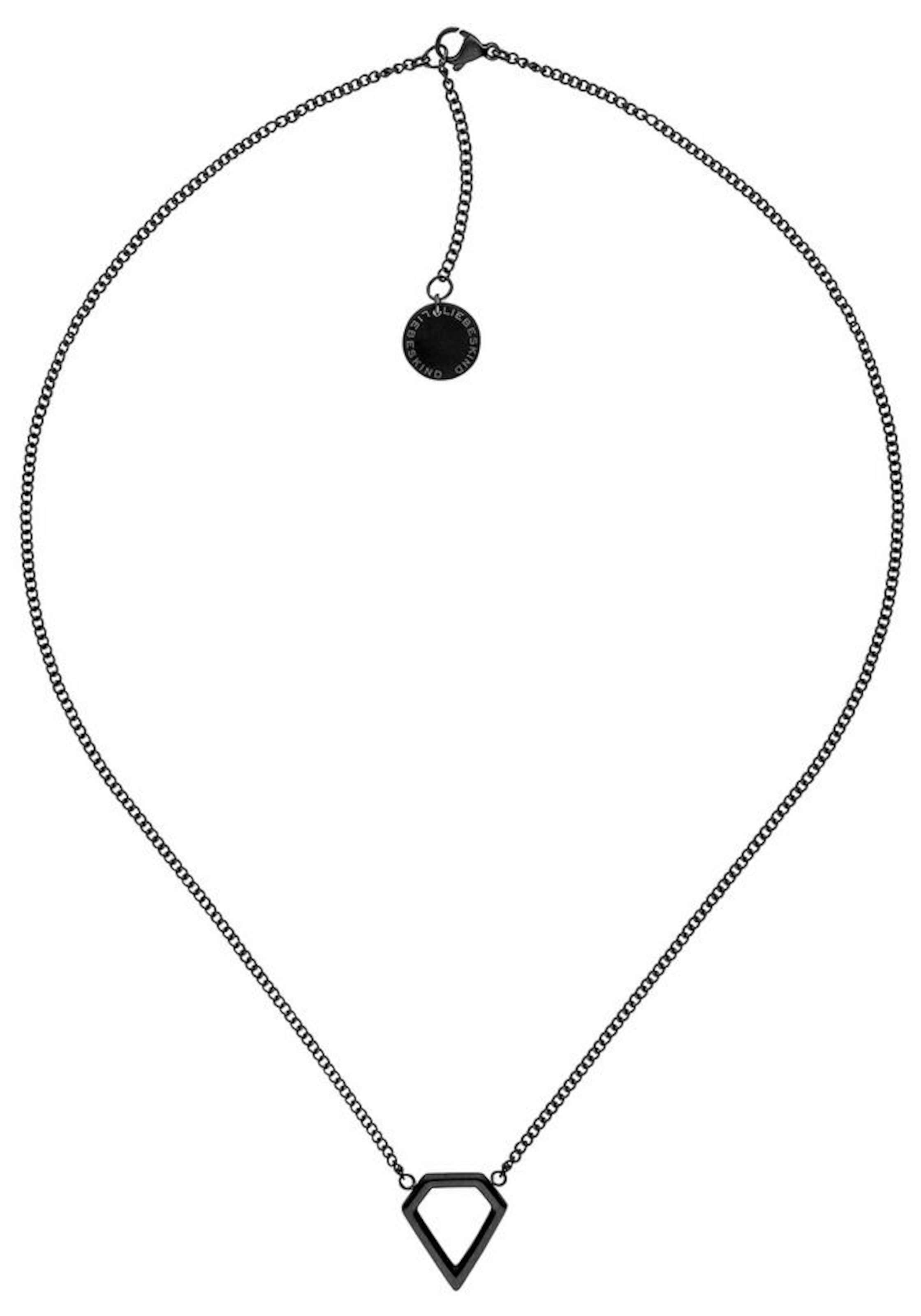 Liebeskind Berlin Kette in Schwarz: Vorderseite