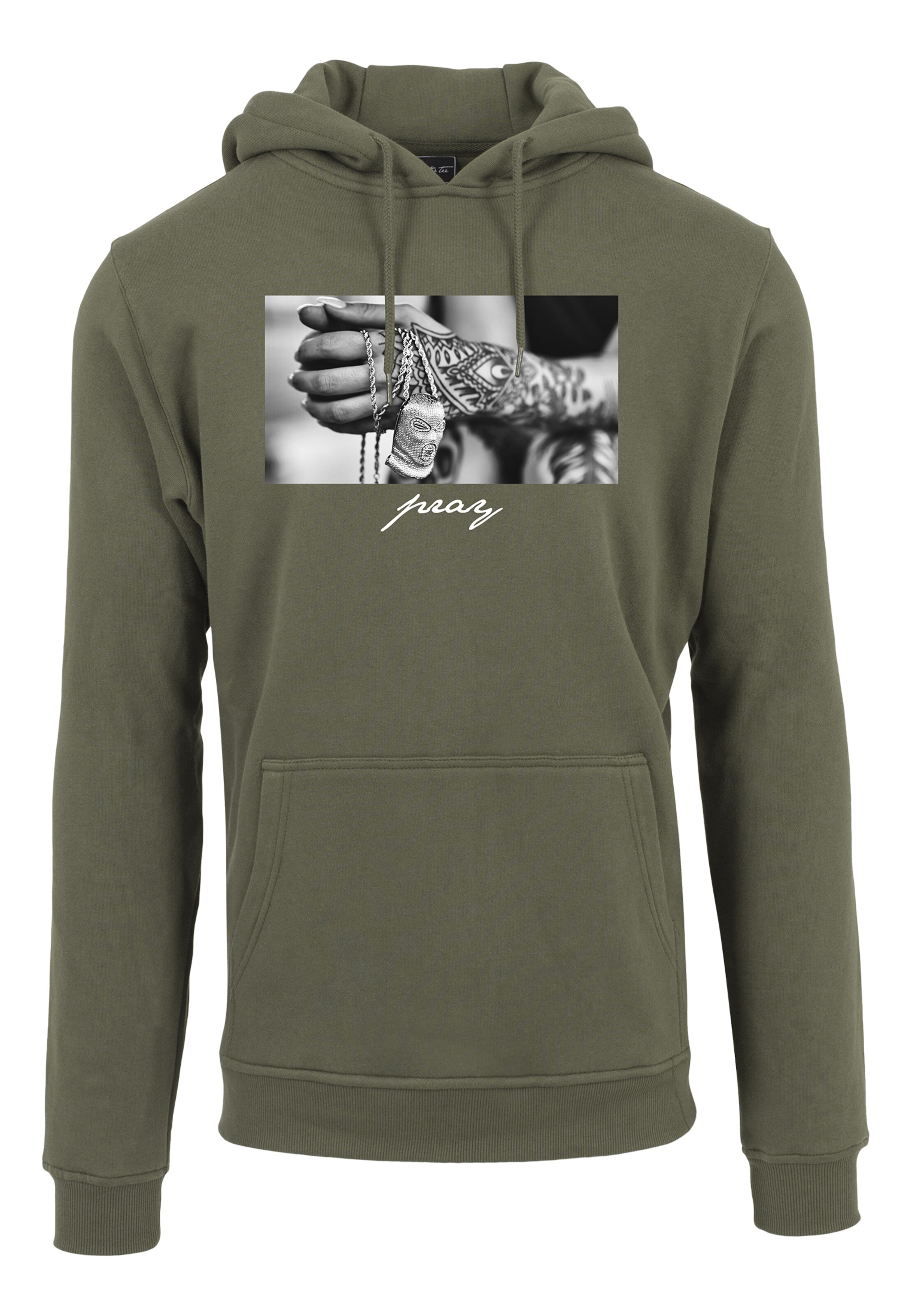 Felpa 'Pray 2.0' di MT Men in verde: frontale