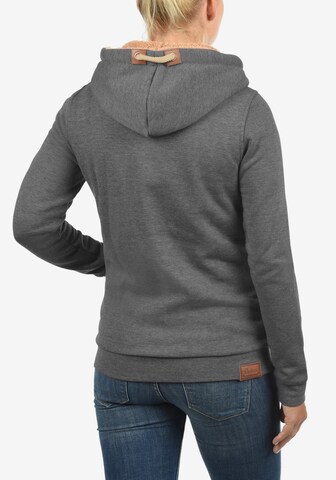 DESIRES Sweatjacke 'Vicky Pile-Zip' in Grau