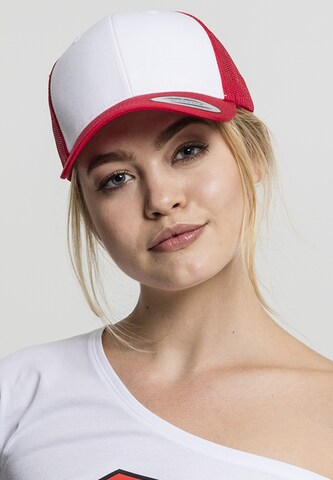 Cappello da baseball 'Retro Trucker' di Flexfit in rosso: frontale