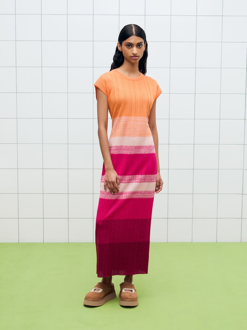 pink and orange striped maxi dress Pink Orange Floral Maxi Dress | Women's Boutique Style