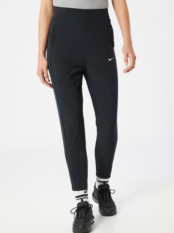 NIKE Slimfit Sportbroek 'Bliss Victory' in Zwart: voorkant