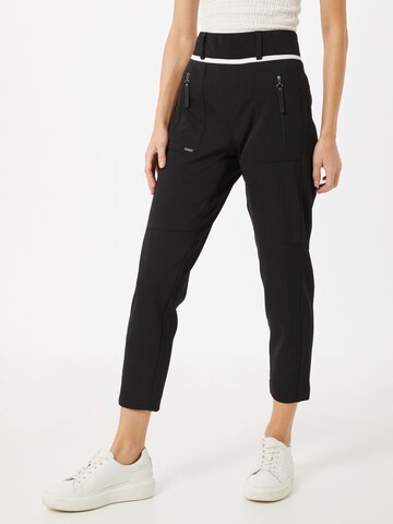 Coupe slim Pantalon 'Bonny' STREET ONE en noir : devant