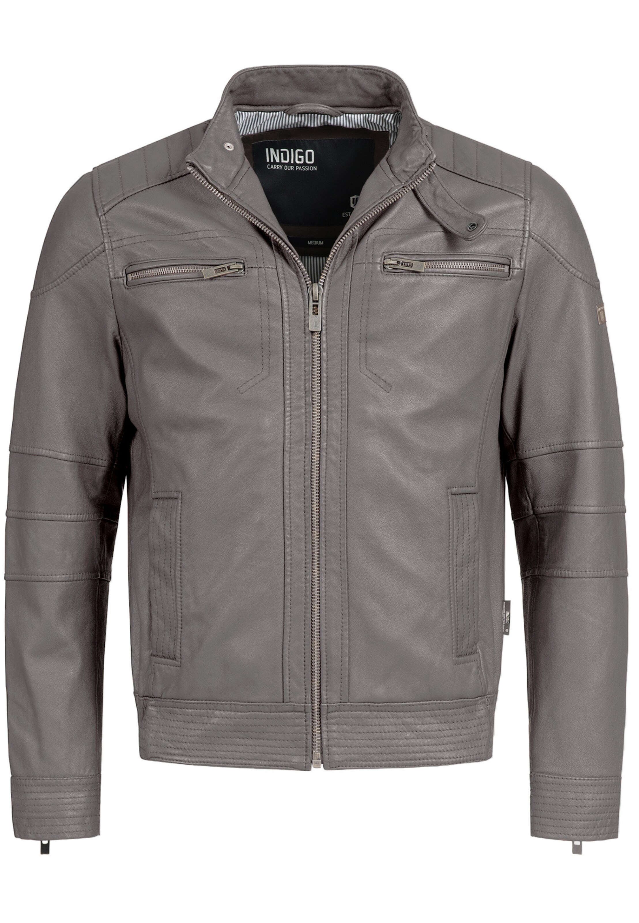 INDICODE JEANS - Tussenjas 'Germo' in de kleur Basaltgrijs