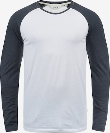 !Solid Sweatshirt 'Bastien' in White: front