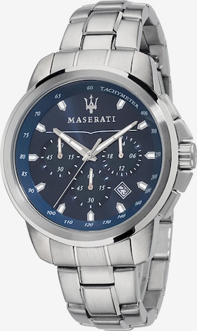 Maserati Analog Watch 'Successo' in Silver: front