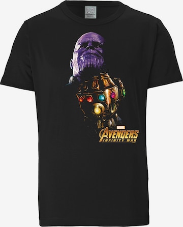 LOGOSHIRT T-Shirt 'Thanos' in Schwarz: predná strana