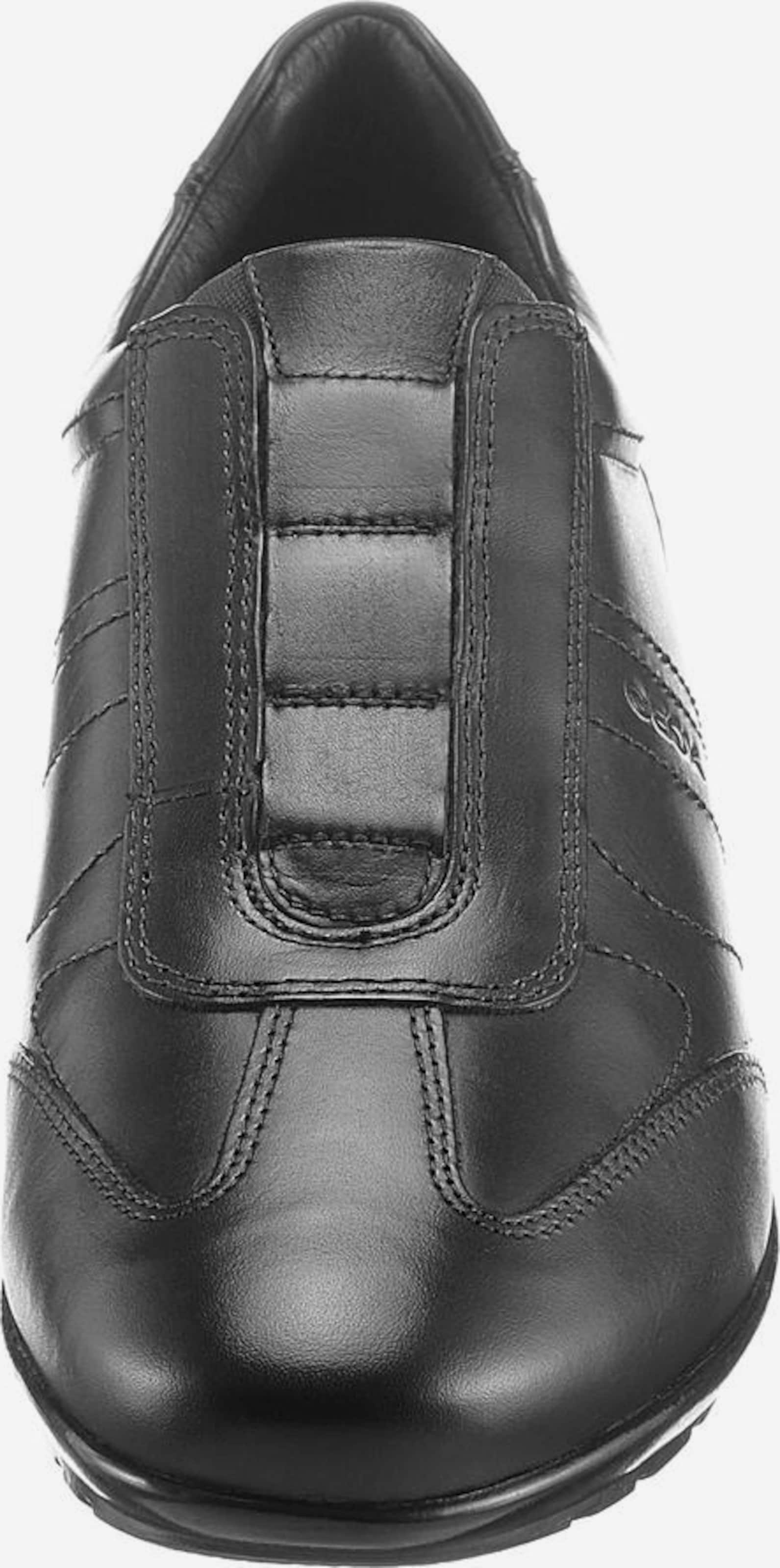 Geox mens Black Leather Slip-On with Gold Logo size 11ß GEOX Slip-Ons  main image 2