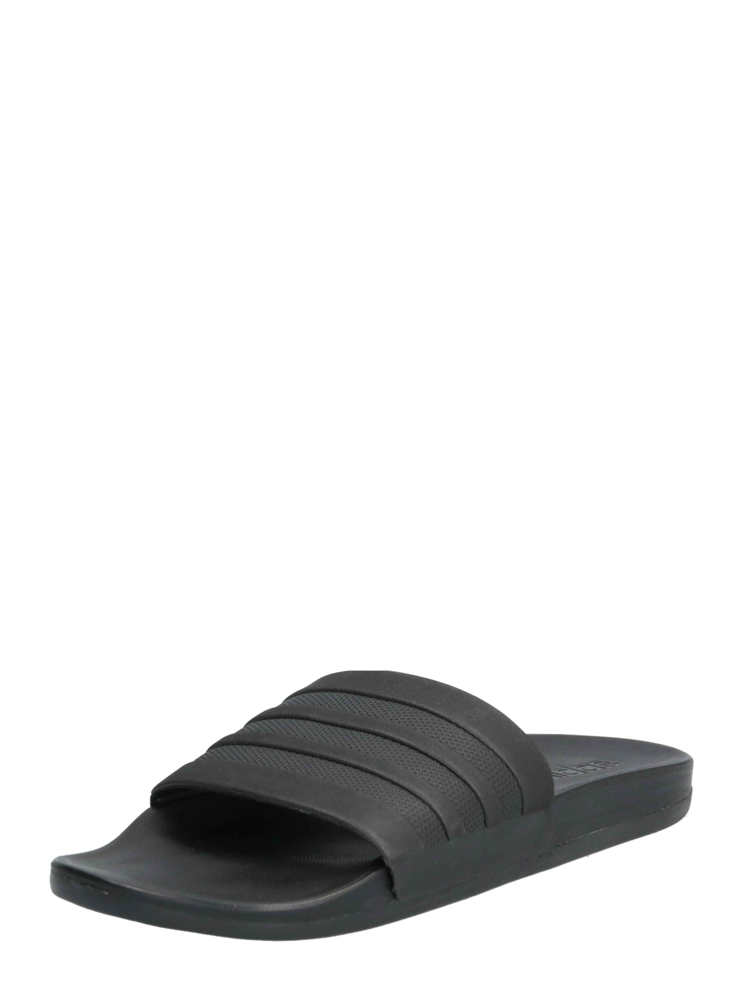 ADIDAS PERFORMANCE Beach & Pool Shoes 'Adilette Comfort' in Black: front