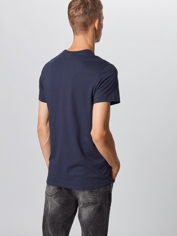 Iriedaily - Camiseta en azul: atrás