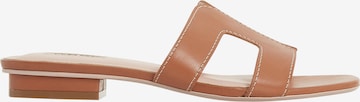 Dune LONDON Mules 'LOUPE' in Brown: side