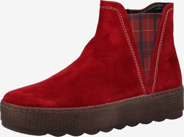 GABOR Chelsea boots in Rood: voorkant